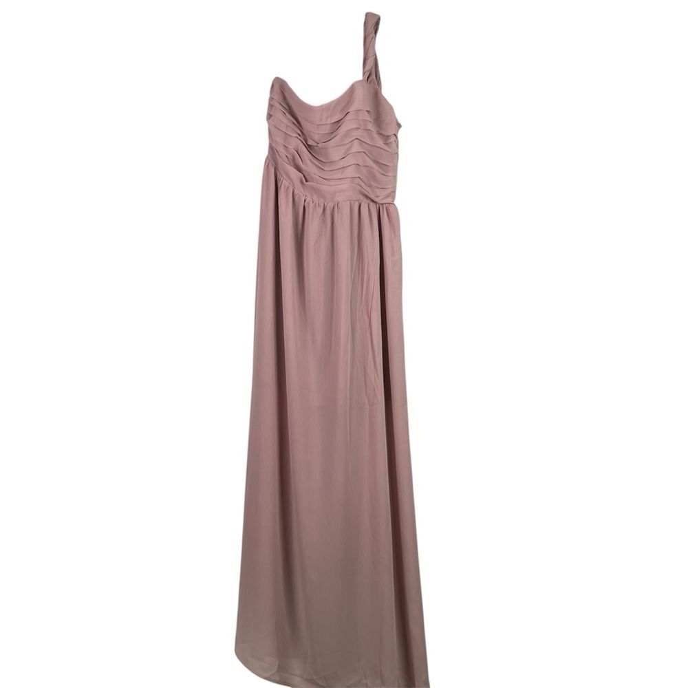 Promesa Maxi Dress Women’s M Blush Love Goddess One Shoulder Sleeveless Grecian
